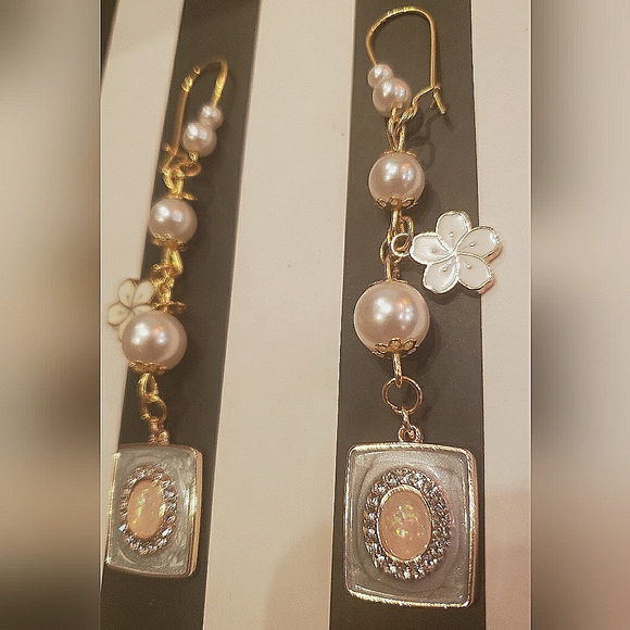 Handmade Cute Charms & Flowers Dangle Earrings - Picture 3 of 5